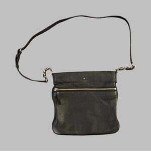 KATE SPADE Jackson Street Melisse Black Leather Crossbody Bag